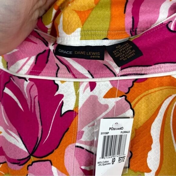 Grace Dane Lewis Petites Women’s Mini Floral Pencil Skirt size 6P - Picture 2 of 3